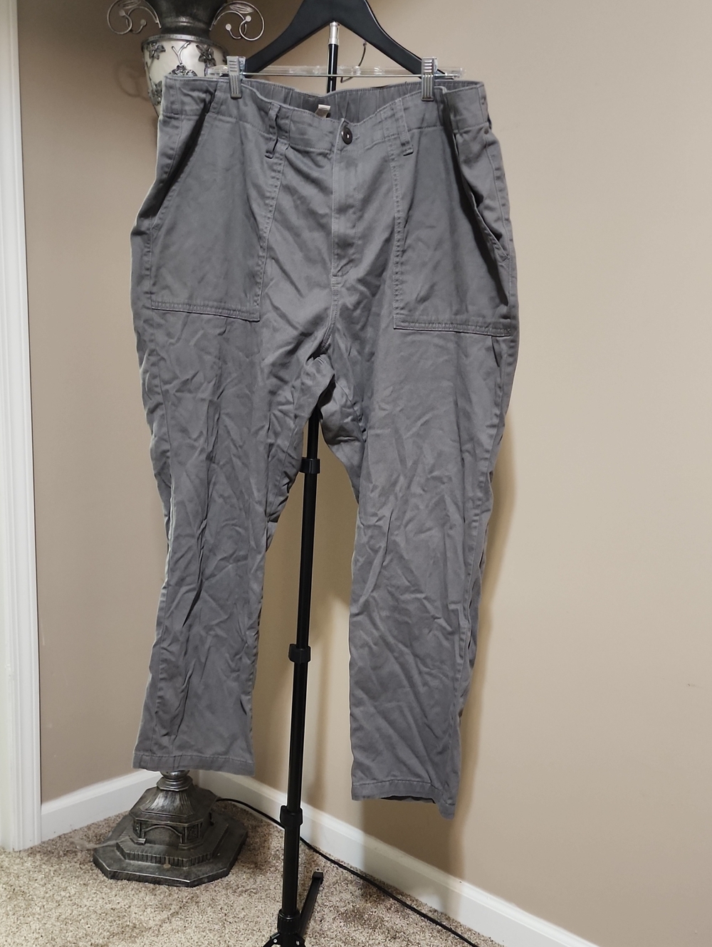 St. John's Bay Gray Cargo Pants